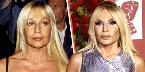 donatella versace belt dress vogue|Donatella Versace then and now.